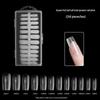 Nail Art Seamless Almond Water Drop Dual-Purpose Extensions - 240 Half-Matte Pieces