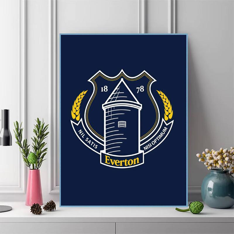 Everton FC Pattern 3pcs 100% Round Full Drill 5D DIY Diamond Painting Embroidery Cross Stitch Rhinestone Décor
