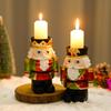 Nutcracker Candle Holder Rust Proof Decorative Compact Nutcracker Figures Candlestick