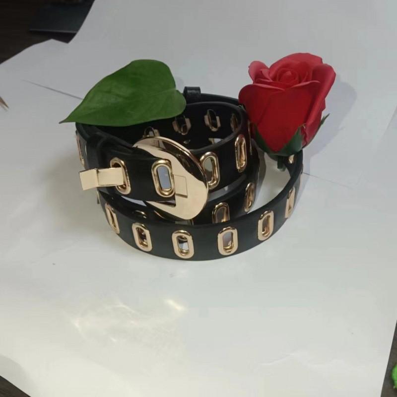 Simple Stylish And Ladies Korean Version Pu Leather Belt For Vintage Fashion Denim