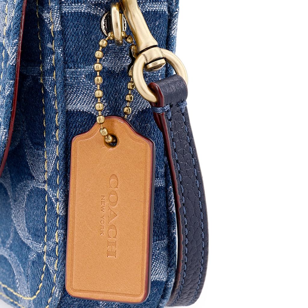 Coach Hayden Denim Fabric Crossbody Bag Women's Denim Blue Monogram CA536-B4UDF