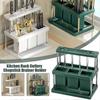 Kitchen Cutlery Holder Spoon Fork Chopstick Storage Rack Utensils Organizer
