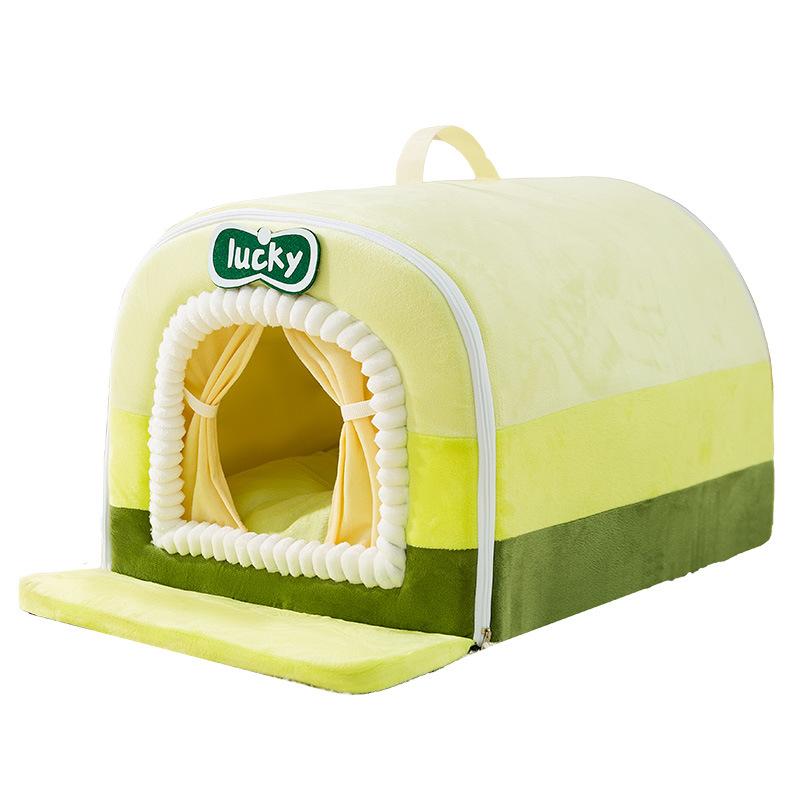 Haustierhütte, gebogen, warmes Haus, Villa, Katzenhütte, Winter-Hundehütte, Heimtierbedarf für große Hunde