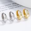 Hot Sale Fashion Jewelry 925 Sterling Silver Earring Star Light Zircon Gold Plated Hoop Earrings for Women