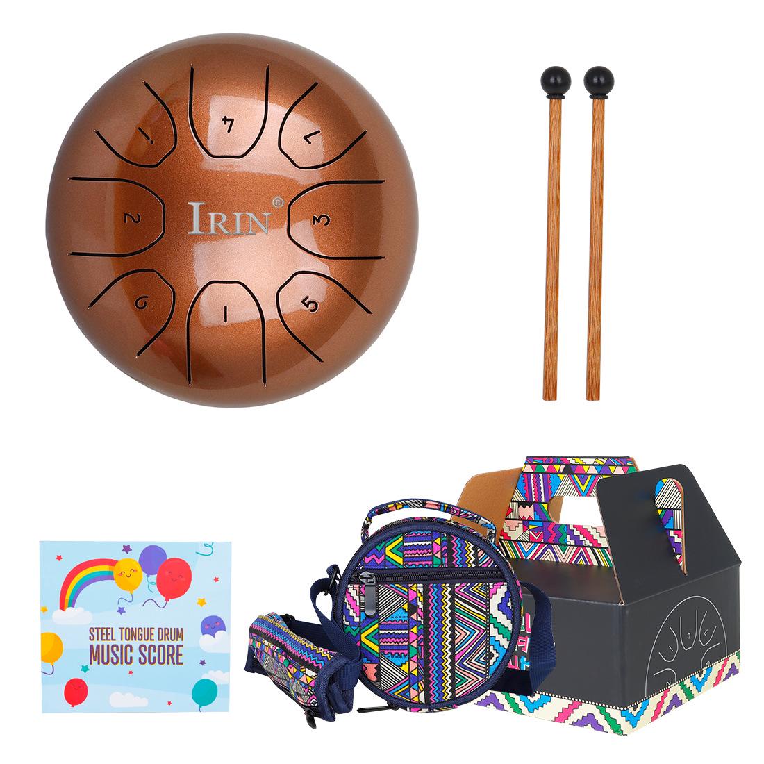 

5.5-inch 8-tone Colorful Ethereal Steel Tongue Handpan Drum