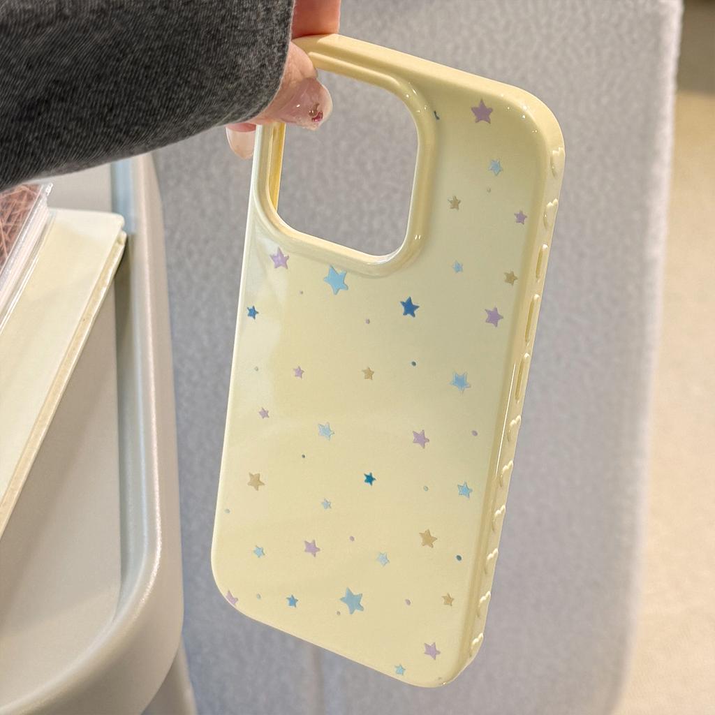 Colorful Star Graffiti Suitable for Apple 16 Mobile Phone Case Iphone17pro Max Korean 13 Anti fall