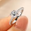 Versatile Diamond-Style Ring: Stunning Luxury Wedding Imitation for Women