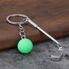 Keychain Pendant Zinc Alloy Texture Golf Charm Lightweight Portable Key Chain Backpack Bag Accessory