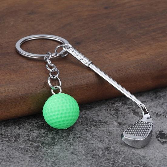 Keychain Pendant Zinc Alloy Texture Golf Charm Lightweight Portable Key Chain Backpack Bag Accessory