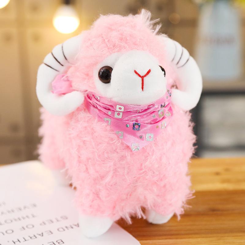 Cute simulation sheep doll doll lamb plush toy girl children girl gift cute birthday gift