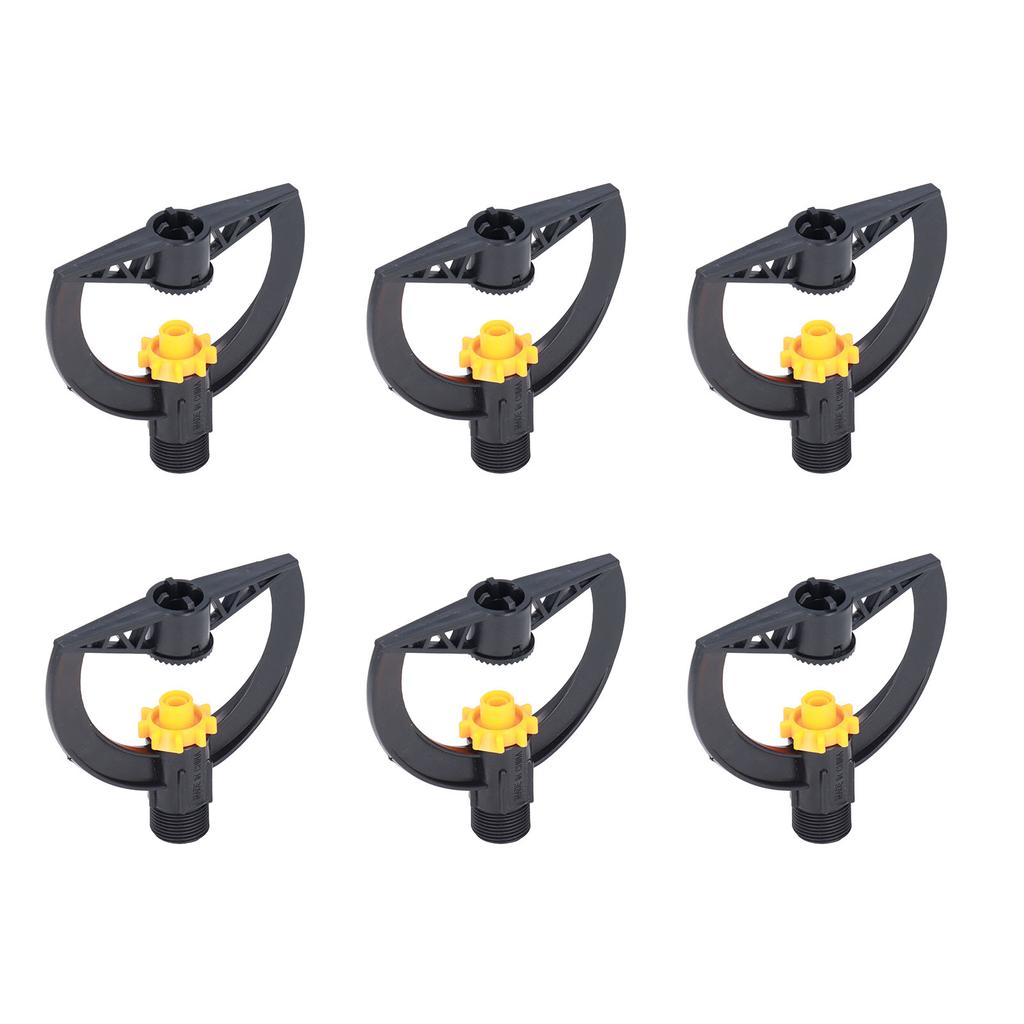 6pcs Irrigation Sprinkler Nozzle G3 4 Male Thread Plastic Black for Agricultural Base Greenhouse