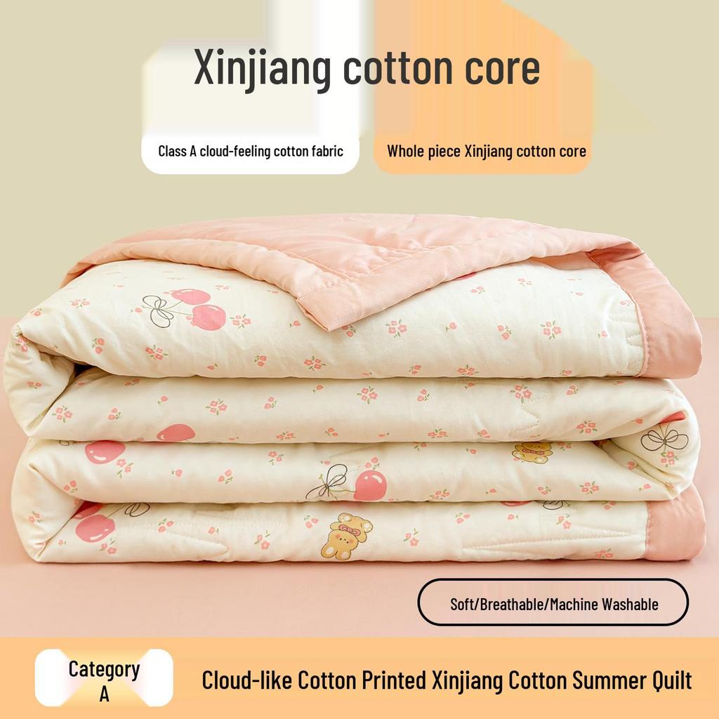 All-Season Machine Washable Children's Summer Quilt - Suitable for Air Conditioning and Home Use