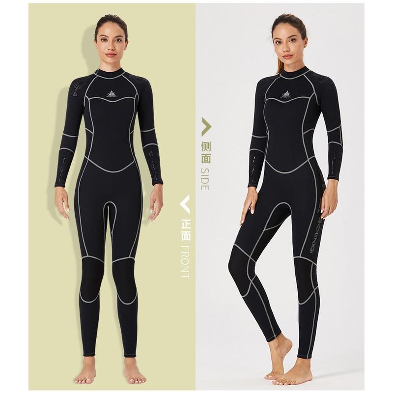 3mm Neoprene Wetsuit Men Women Thermal Insulated Diving Surfing Swimsuit Cold Water Use