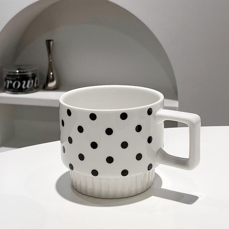 Shangqi Ceramic Office Coffee Mug, Horizontal Stripe