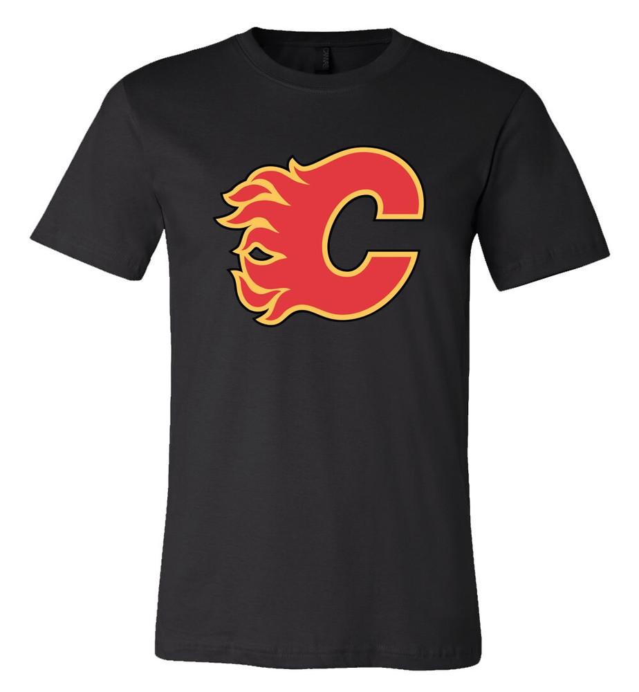 Calgary Flames Main Team logo shirt S-6XL Tracking!! Unisex T-Shirt S