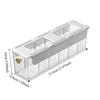 Transparent Sock Storage Box Multi-Compartment No Punching Drawer Style Box Stackable plastic Compartment Box Office