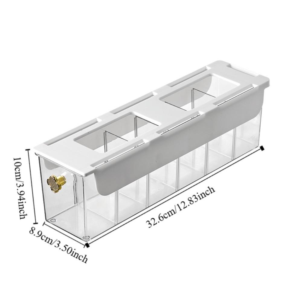 Transparent Sock Storage Box Multi-Compartment No Punching Drawer Style Box Stackable plastic Compartment Box Office