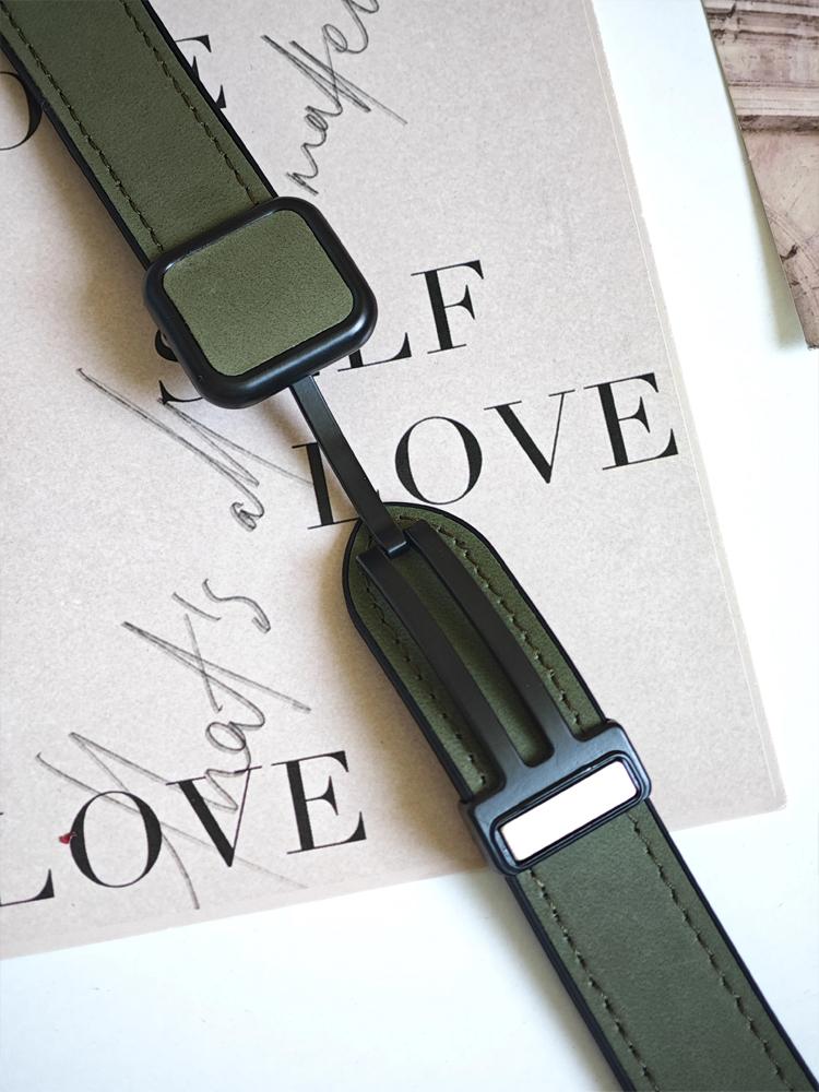 Genuine Leather Strap for Apple watch band 45mm 44mm 40mm 41mm 49mm 42mm Magnetic bracelet correa Series 9 8 7 6 5 4 SE Ultra 2