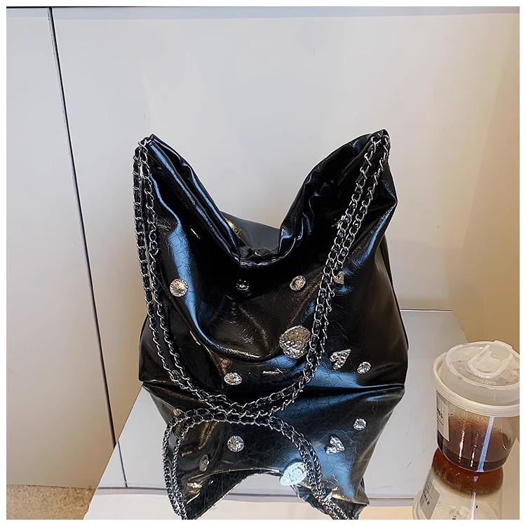 Fashion Women's PU Leather One Shoulder Bag  New Diamond Design Handbag Large Capacity Lazy Style Student Commuting Tote Bag