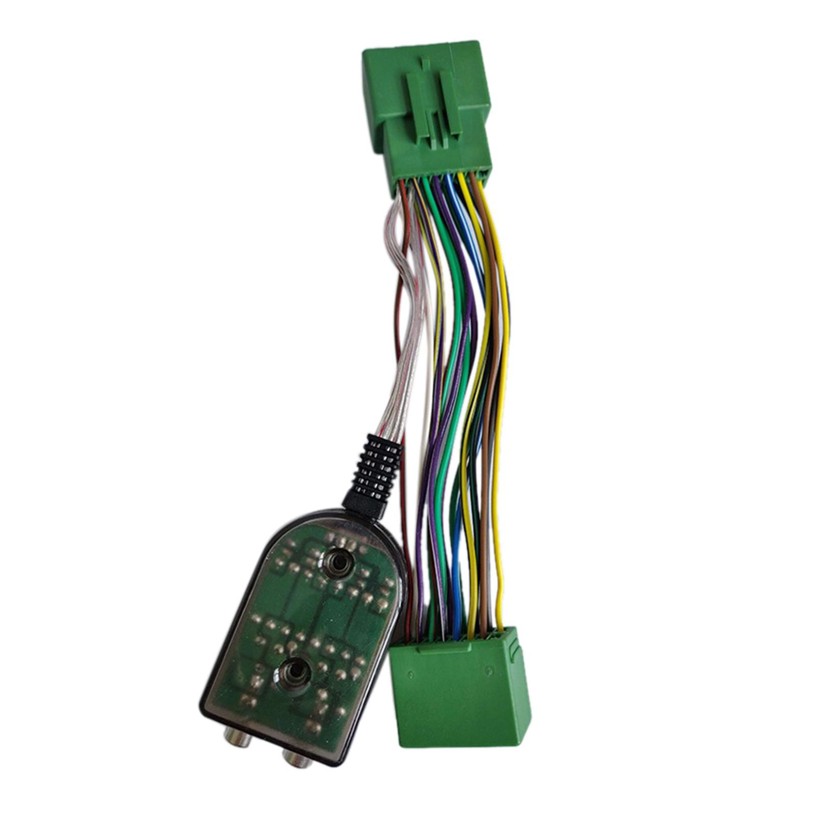 

High Low Levels Converter Speakers Cable to Adapter Add Amp Amplifier Interface Wiring Harness 1