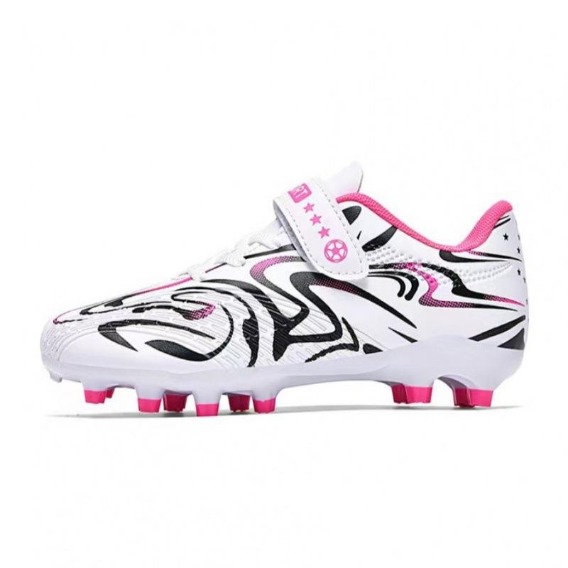 Small Size Velcro Football Shoes Boys and Girls Game Broken Nails Primary and Secondary School Students Free Lace-up Professional Training Shoes