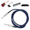 1Celsius4 Inch Cable Guitar Cable Bass Noise Reduction Braid Shielding 6.35mm Instrument Cable for Electric Guitar Amplifier