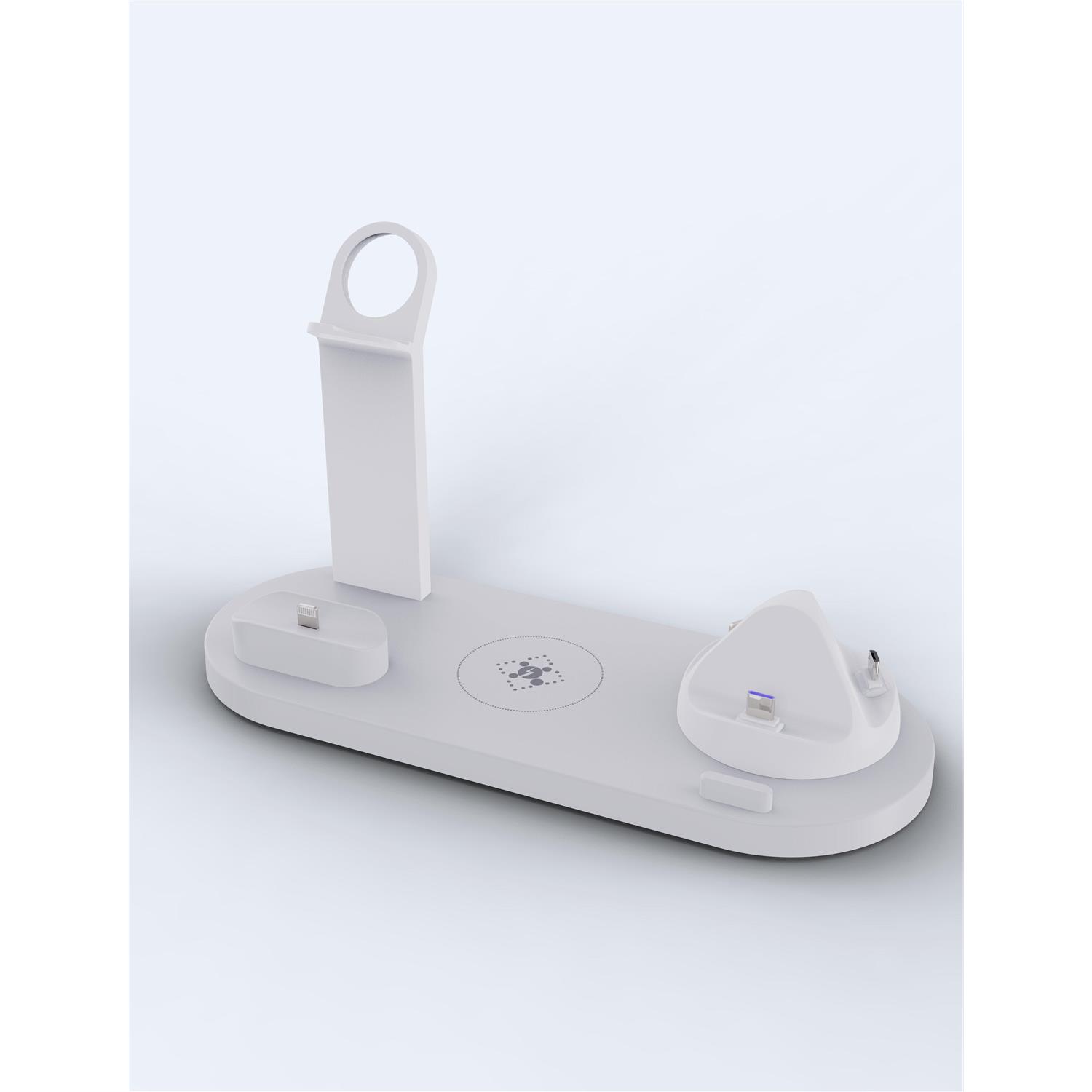 

Підставка для швидкого бездротового заряджання 15 Вт для iPhone 14 13 12 11 8 Apple Watch Складана зарядна станція 4 в 1 для Airpods Pro iWatch Multi socket style