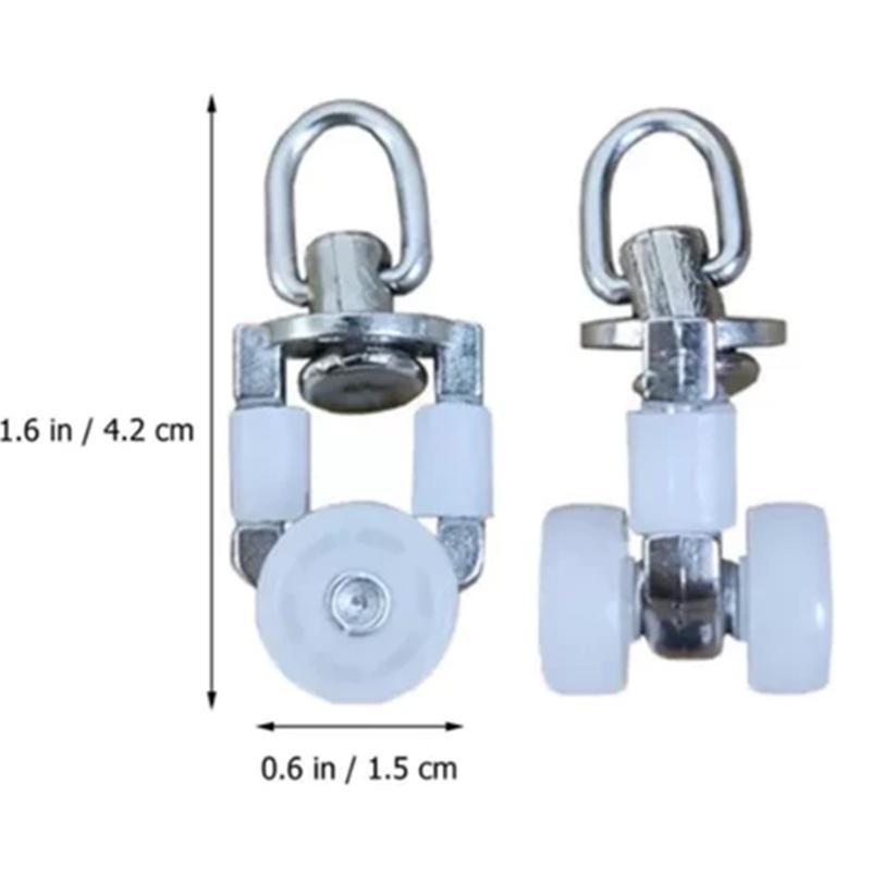 

[CL]20 PCS Zinc Alloy White Curtain Roller Set For Straight Gliding Tracks Home Curtain[CL]