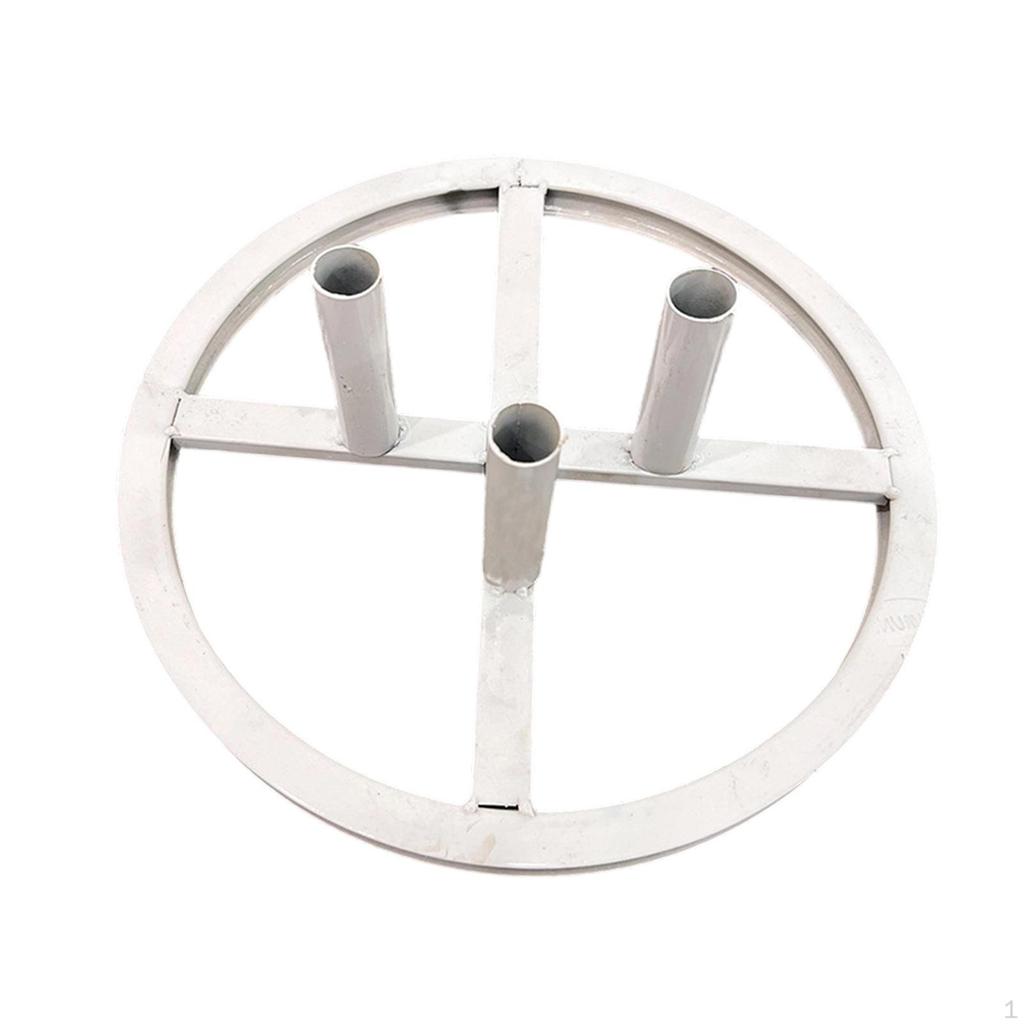 Base for Floor Standing Flower Arrangement Pole Display Stand Iron Round DIY Support Stable