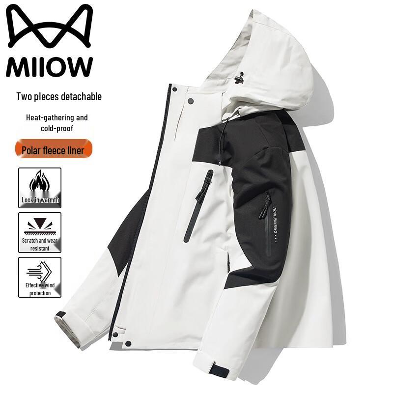 

Maoren Men s 3-in-1 Outdoor Warm Jacket M