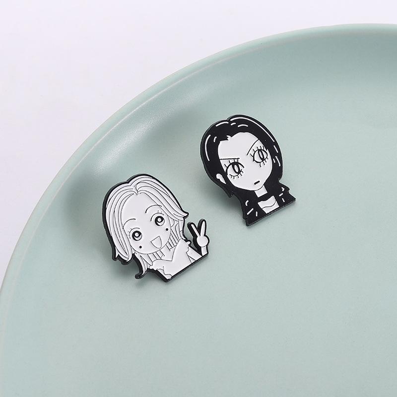 Comic Girls Nana Enamel Pin Classic Japanese Anime Character Brooches Lapel Backpack Badge Cartoon Jewelry Gift