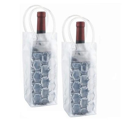 2-pack vinkylare, isvinspåse, gelvinkylare isfryspåse, vinflaskkylare, vit