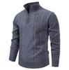 Herren 2025 Herbst/Winter Halb-Reißverschluss Freizeit Pullover Pullover mit Samtstrick