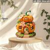 2D Flat Pumpkin House Acrylic Desktop Decoration, Suitable for Wall Decoration, Porch, Room, Villa, Accents Home, Hallway, or Workplace - Rustic Farmh