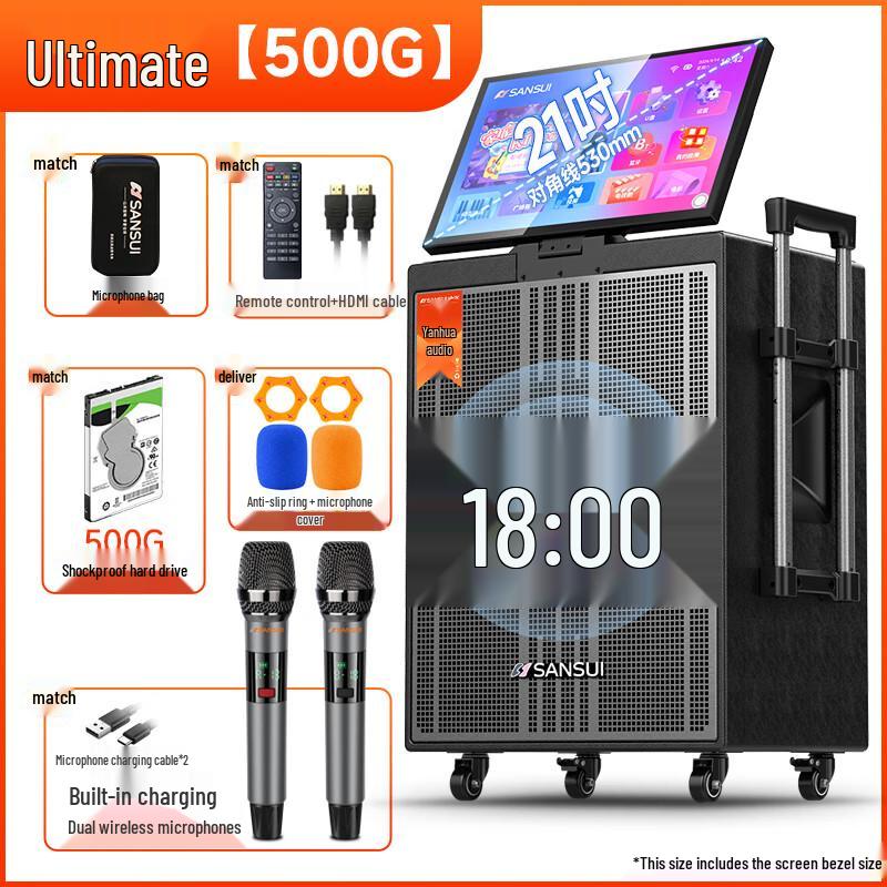 SANSUI Portable Outdoor KTV & Karaoke Sound System