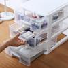 Transparent Small Drawer Desk Organizer and Storage Cabinet
