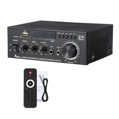 Powerful 50W+50W 2Channel Home Stereo Receiver Bluetooth-compatible Stereo Amplifier for Theater,Karaoke,USB,Support