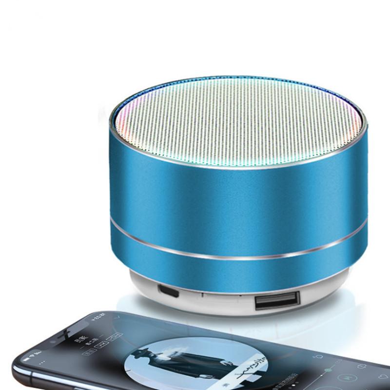 A10 Wireless Bluetooth Speaker Small Steel Cannon Subwoofer Portable Mini Gift Card Bluetooth Audio PC Notebook Outdoors Speaker