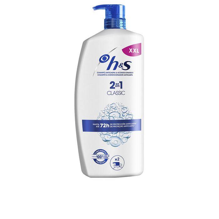 Shampooing et après-shampooing antipelliculaire 2 en 1 H&amp;S Classic, distributeur de 1 000 ml
