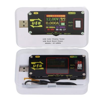 USB Tester 1.44 Inch LCD Screen USB3.0 Interface Voltage and Current Meter Fast Charging Protocol Capacity Tester