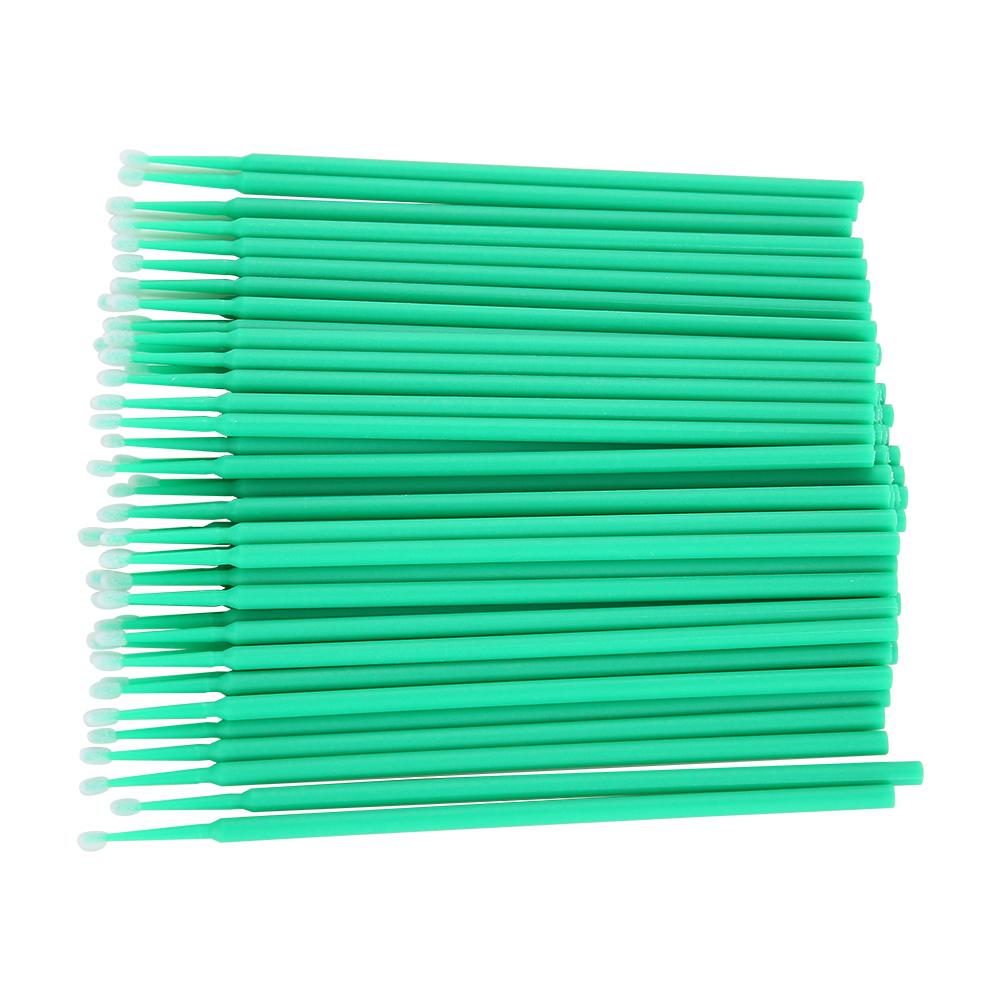 400pcs Disposable Cotton Stick Eyelash Cleaning Stick Micro Brush Cotton Swab Eyelashes Light