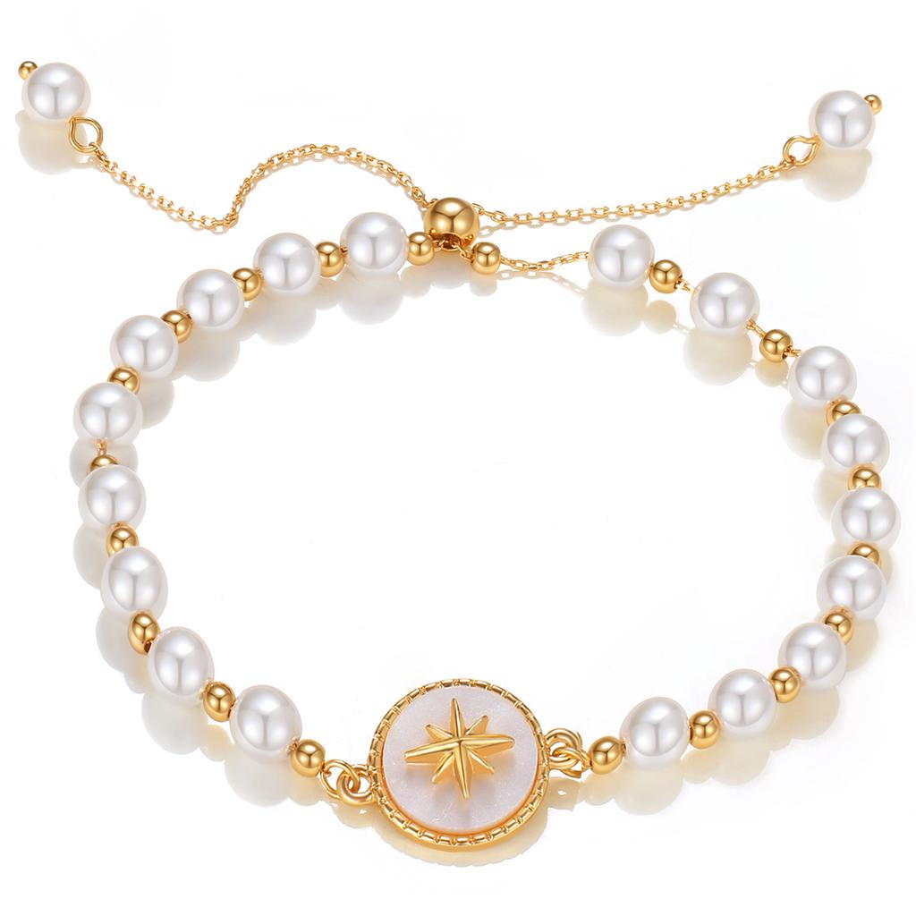 Korean Jewelry Industry, Retro Pearl Diamond Irregular Punk Style Bracelet, Korean Version of Simple Multi-layer Jewelry Set