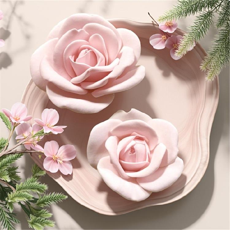 Silikonowa forma w kształcie róży do domowych świec Dekoracja walentynkowa Materiały odporne na ciepło