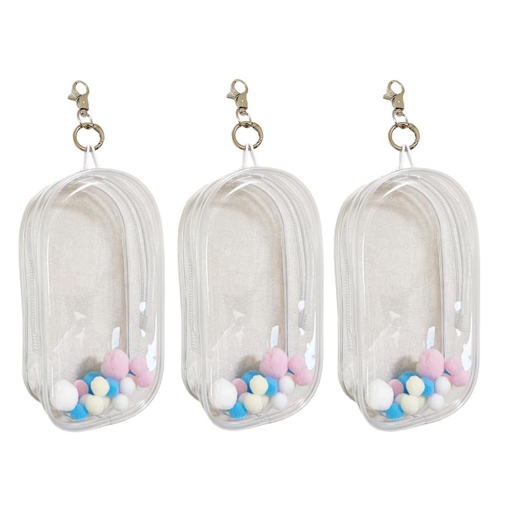 Start Side Oshinui Pouch, Oshinui Pouch, Ita Bag, Transparent, Waterproof, Dustproof, Portable, Doll Bag, Plush Toy, Outing Display (3 Clear Bags)