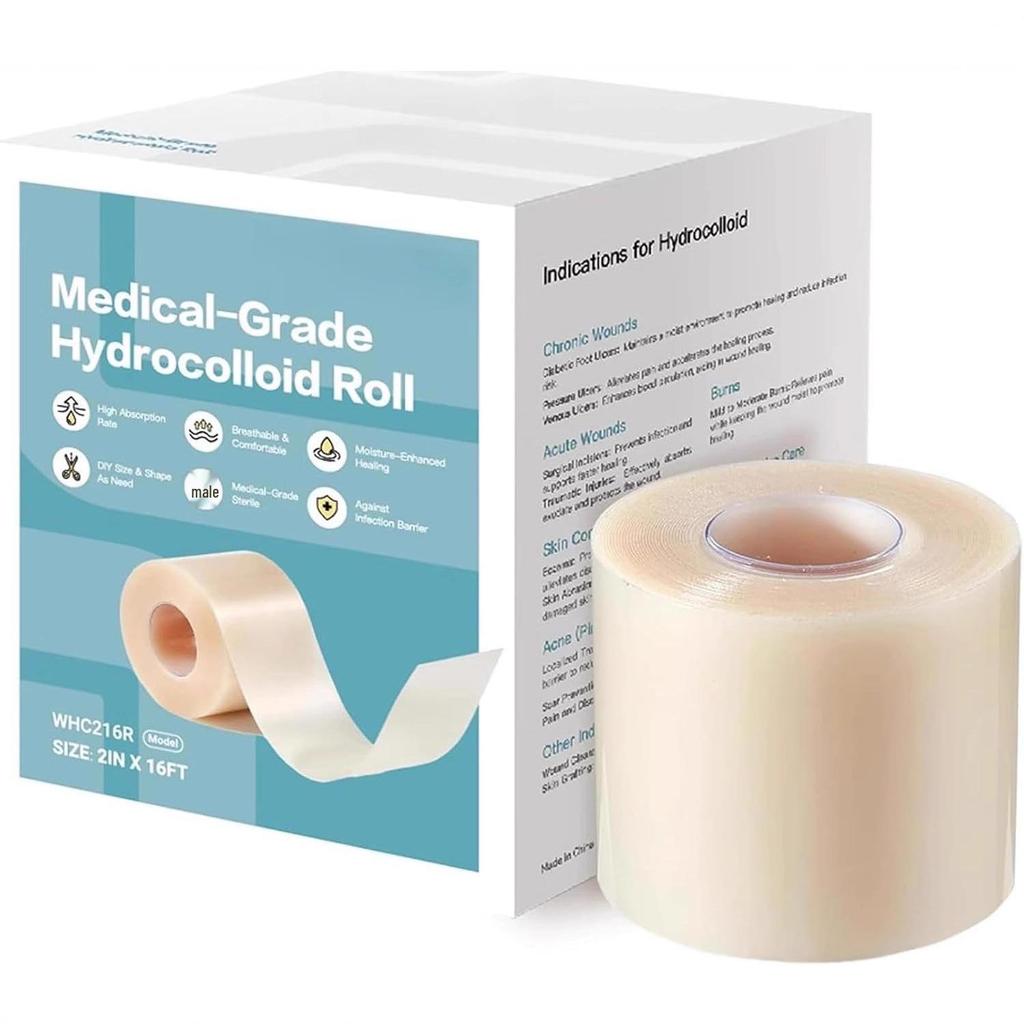 Waterproof Hydrocolloid Bandage Roll for DIY Wound Care