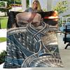 Game God of War Gamers Soft Plush Blanket,Flannel Blanket Throw Blanket for Living Room Bedroom Bed Sofa Picnic Cover Bettdecke