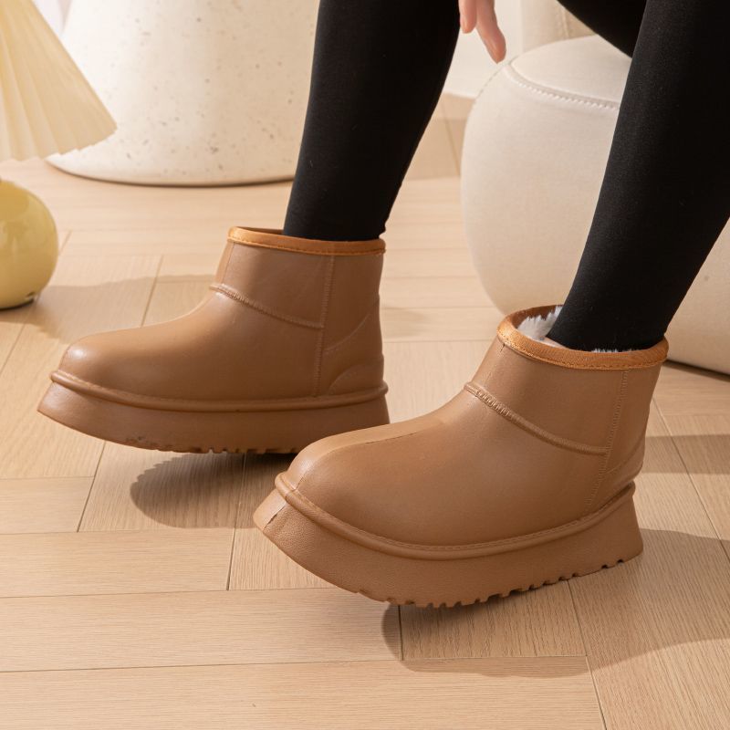 Fashion Winter Waterproof Women's Snow Boots Plush Platform Ladies Shoes Comfortable and Elegant Boot Warm Fashion 2025 Work Hot Booties