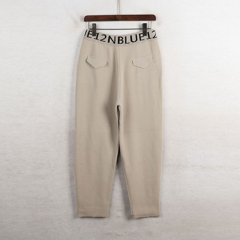 

Sunshine Home Autumn and Winter New Korean Style Women clothes Mink Velvet Thick Knitted Pants Harem Pants Casual Pants Women s Pants Apricot color M: Waist 68-78