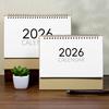 2026 Stolový kalendár so špirálovou väzbou Január až December 12 mesiacov Týždenný Mesačný plánovač