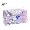 Cute Pencil Bag Case Rectangular Waterproof Stationery with Multiple Compartments Soft Pouch for Pens Erasers Rulers School Office Supplies Holder